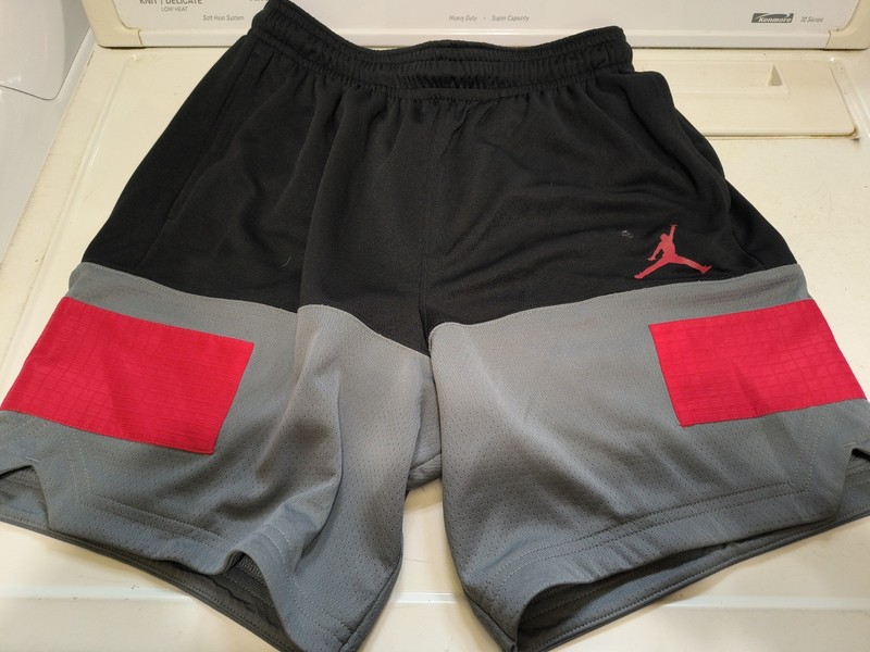 Jordan Basketball Shorts Mens S Air Statement Colorblock CZ4766-010 Athleisure