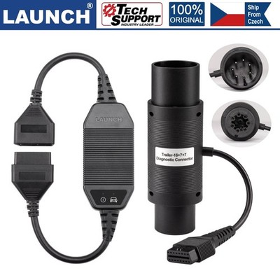 LAUNCH X-431 24V CAN Adapter Connect with DBScar Trailer-16+7+7 Connector