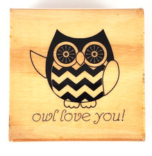 Owl Love You Owl-Wood Mounted Rubber Stamp
