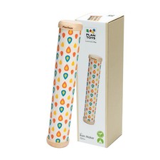 PlanToys Wooden Rain Maker Musical Toy for Toddlers Baby Rain Stick Sensory