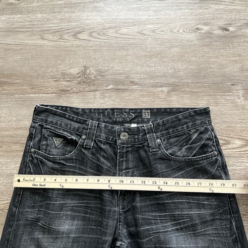 Guess Desmond Relaxed Fit Jeans Mens Actual 33x33 Black Denim Nonstretch - Picture 9 of 20