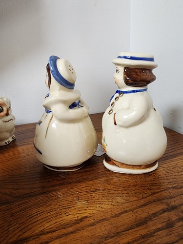 RARE shawnee Pottery Dutch Boy and Girl (Jack & Jill) salt and pepper shakers