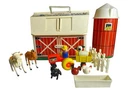 Vintage Fisher Price Play Family Farm #915 Barn Silo Animals Tractor Lot 1960s