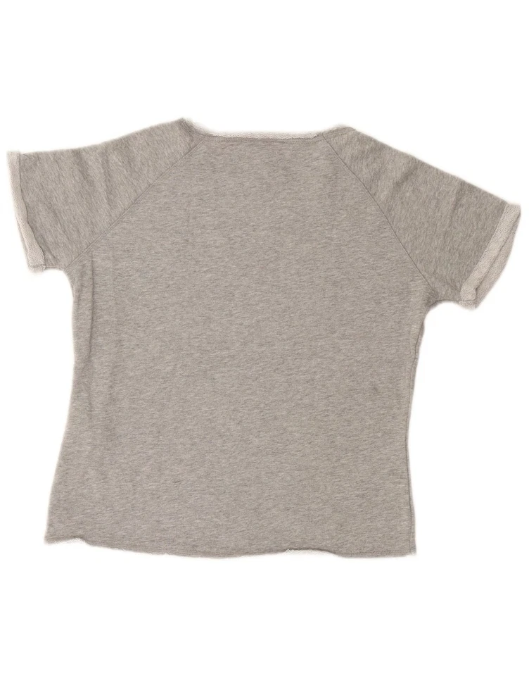 LEVI'S Womens T-Shirt Top UK 14 Medium Grey Geometric Cotton UI16 — 第 2/3 张图片