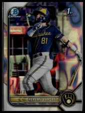 2022 Bowman #BCP-144 Jheremy Vargas Chrome Prospects Lava Refractors #/399