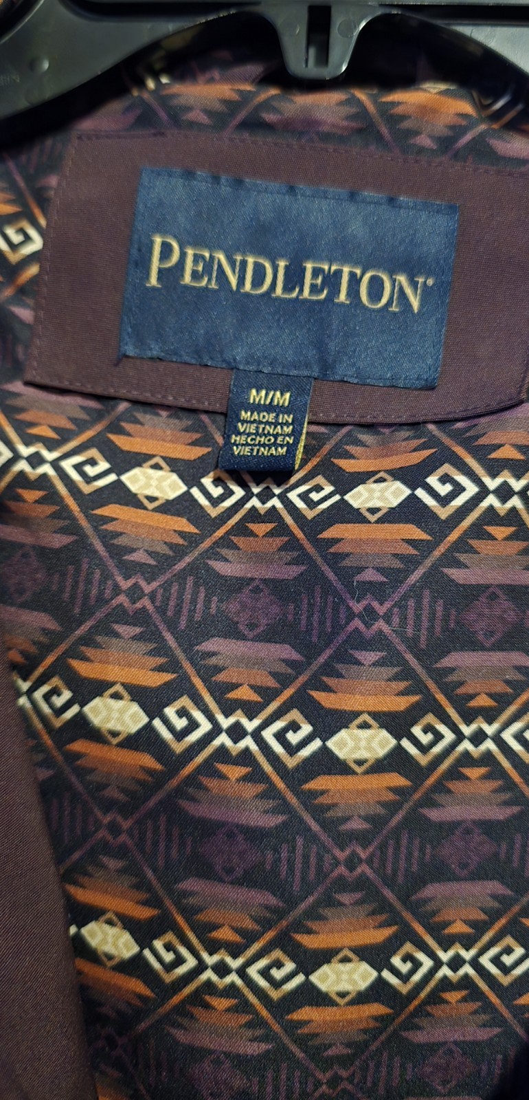 Pendleton Womens Jacket Medium Aztec Purple Plum … - image 2