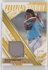 2019 Panini Elite Extra Edition Prospect Materials Gold 93/99 Sixto Sanchez 02uj