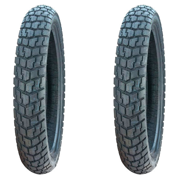 TYRE PAIR DUNLOP 100/90-19 57T + 120/90-18 65T TRAILMAX