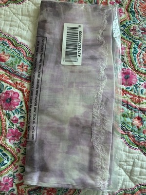 H By Halston Violet Marbled Rectangle Scarf New In Bag 72x29 Large Shawl