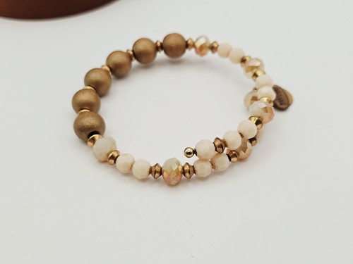 Alex & Ani " Enigma " Gold Wash Vintage 66 Beaded Wrap Bracelet ✨️⭐️⭐️ - Picture 6 of 13