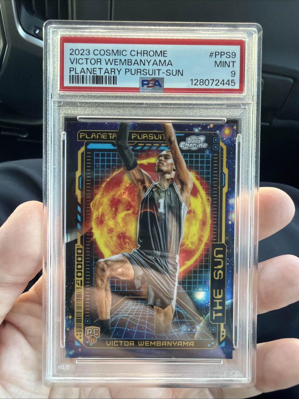 2023-24 Topps Cosmic Chrome - Planetary Pursuit Victor Wembanyama #PPS-9 Sun (RC