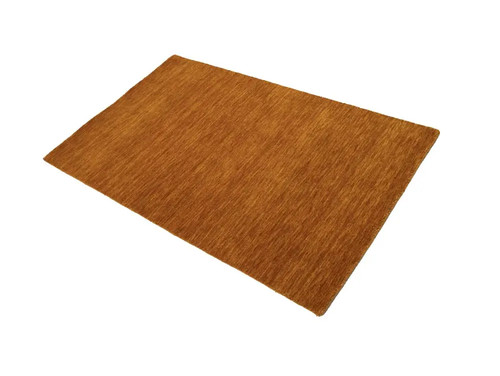 Orange Solid Design Hand-Loomed 3X5 Gabbeh Wool Rug Oriental Home Decor Carpet - Picture 4 of 12