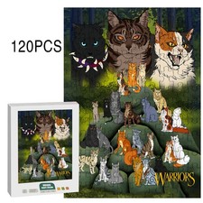Warrior Cats Jigsaw Puzzle 120 Pieces 29cm 21cm Birthday Gift