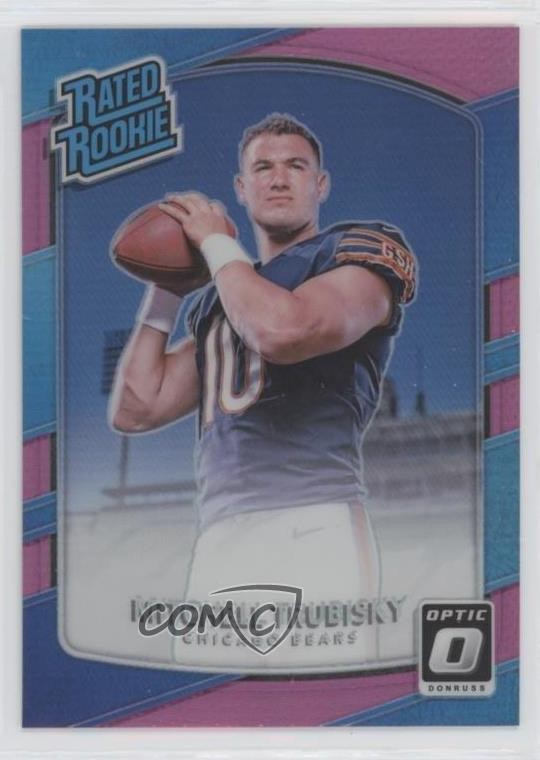 2017 Donruss Optic Rated Rookie Pink Prizm Mitchell Trubisky #178 0c2