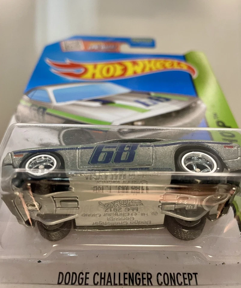 Hot Wheels Dodge Challenger Concept HW Workshop Zamac w/Real Riders-Custom - Image 2 of 2