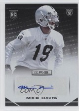 2014 Panini Rookies & Stars Longevity Parallel Signatures Mike Davis Auto 0o9