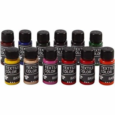 Creativ Company Textilfarbe, 12x50 ml | 34160 | 2024 | Creativ Company