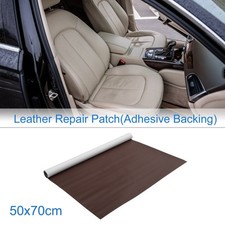 19.6"x27.5" Self Adhesive Leather Repair Patch Tap for Car Seat Sofa Deep Brown