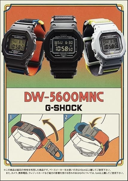 DW-5600MNC-8A2JF Casio G-SHOCK Watch CLOTH BAND 2026 New in Box