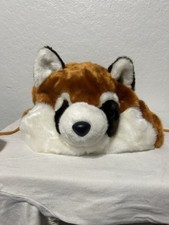 Faux Fur Animal Hat Headwear w/ Ear Flaps Pompom Ties, One Size