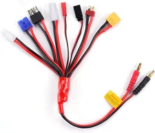 RC Lipo Battery Charger Adapter Connector Splitter Wire 8 in 1 Octopus... 