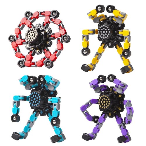 Easter Basket Stuffers Transformable Fidget Spinners 4 Pcs for Kids and Adults