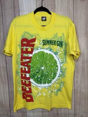 Beefeater Vintage The Summer Gin Cotton/Polyester Yellow Graphic T-Shirt Large L