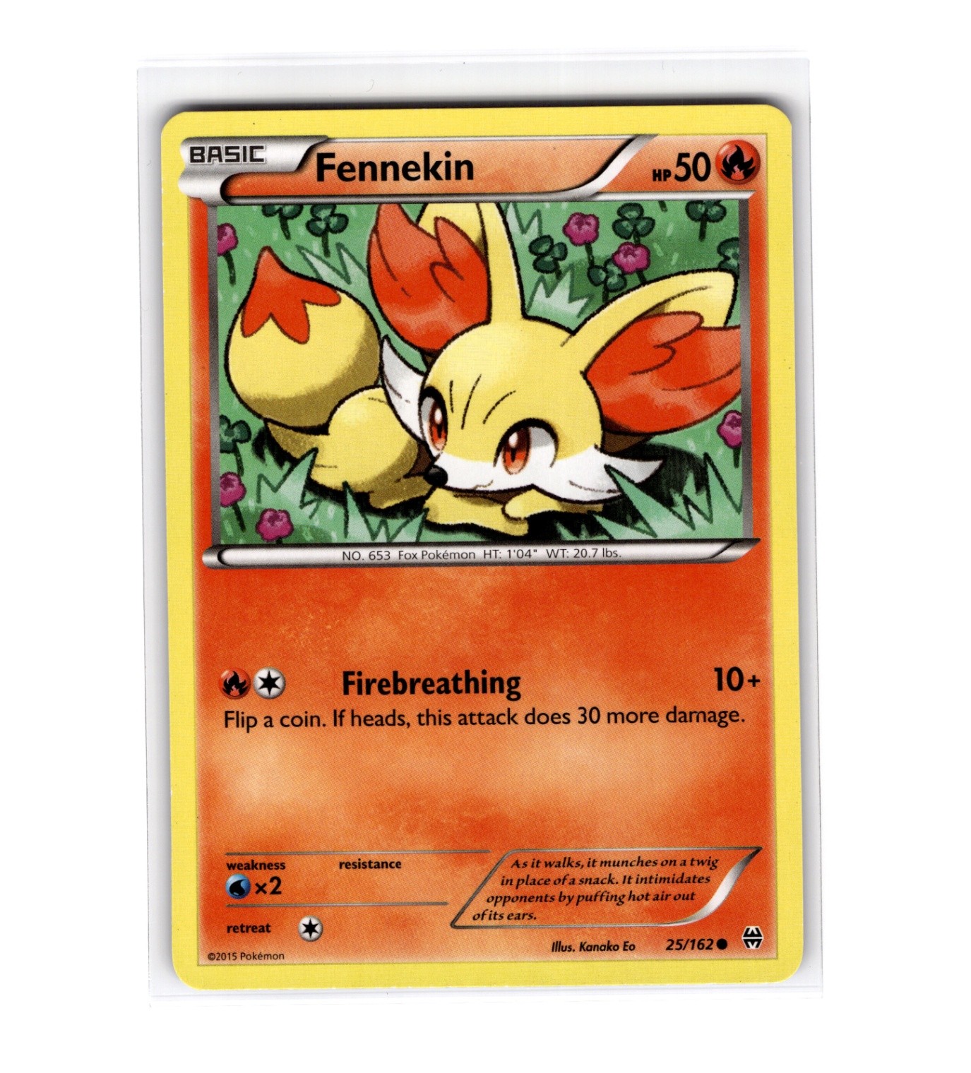 Fennekin (Common) XY - BREAKthrough 25/162 NM