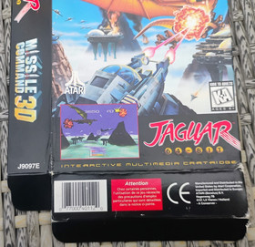 Missile Command 3D DISPLAY BOX Atari Jaguar- Damaged - # 07