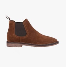 Image of Hush Puppies Shaun Mens Suede Pull-On Memory Foam Casual Chelsea Boots