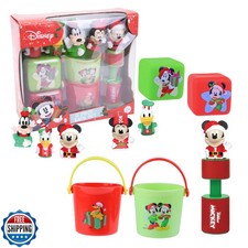 Disney Holiday Mickey and Friends Bath Toys - 11 pc Bath Value Se