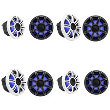 Kicker 51MSC84 - MSC 8-Inch Premium Marine 4-Ohm LED Coaxial System 2 Pair ...