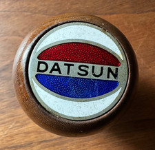Vintage Wooden Datsun Shift Knob - Enamel Wood Shifter - 280z 240z 260z