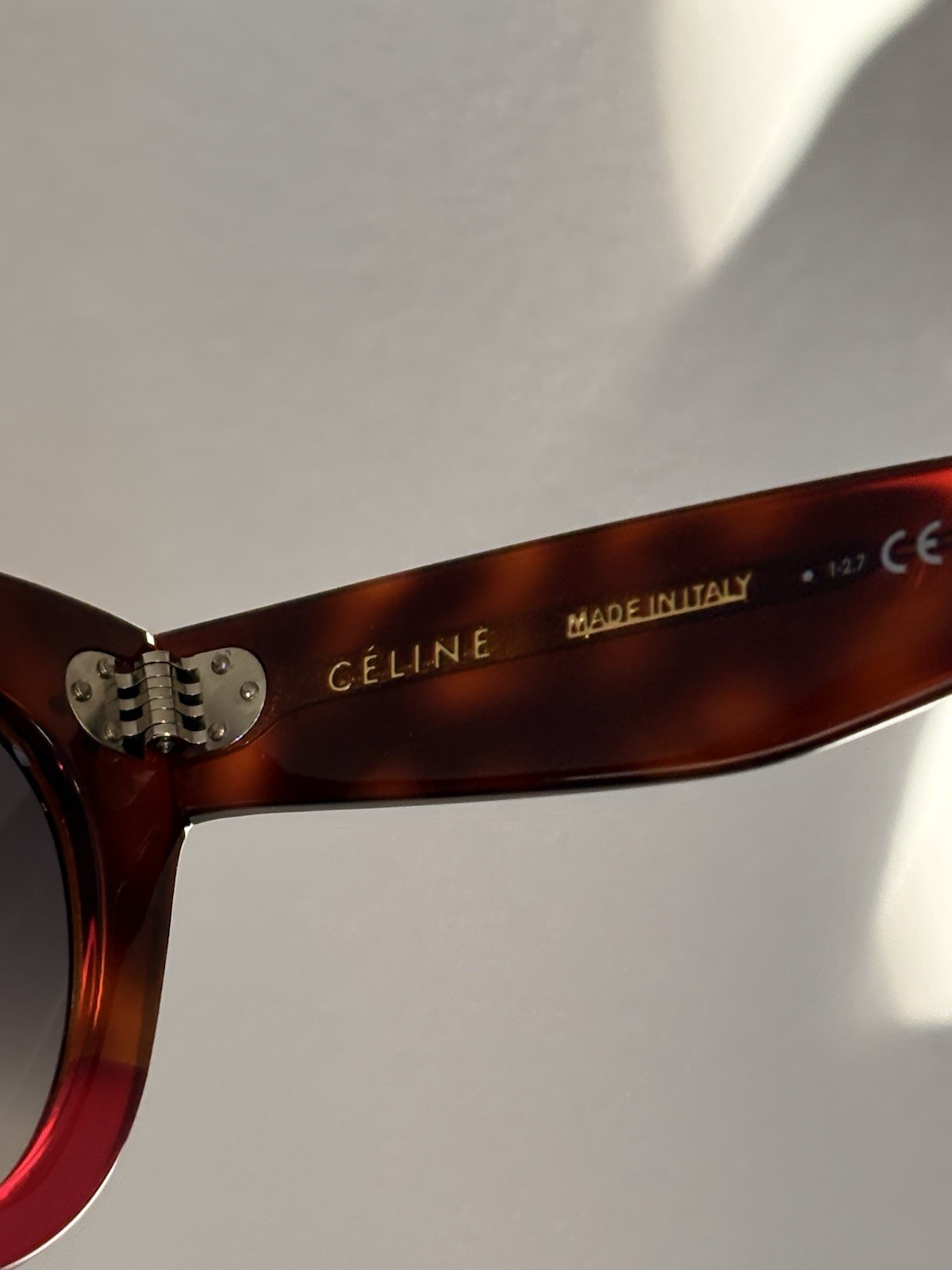 Céline Cat Eye Tortoise Shell Gradient Sunglasses… - image 3