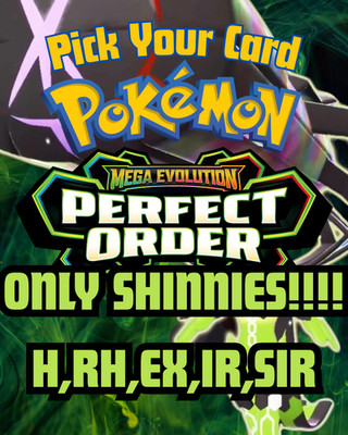 *Perfect Order ME03 (Pick Your Card) SHINY ONLY RH, H, EXs, IR, SIR