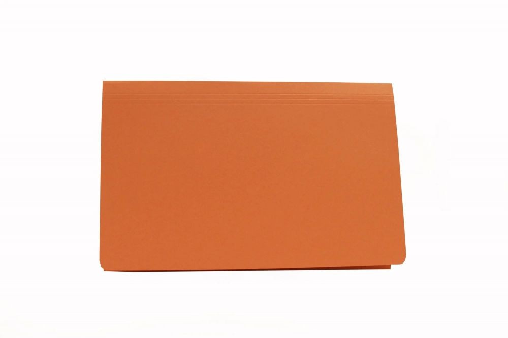 Exacompta Guildhall 50PK Full Flap Document Wallet 315gsm Orange