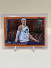 2025-26 Topps Chrome Lauri Markkanen Orange Refractor #/25 Jazz