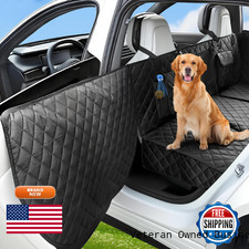 Becomfee Dog Car Seat Cover For Back Seat Hard Bottom Back Seat Extender For