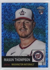 2022 Chrome Platinum Anniversary Blue Mini-Diamond Refractor Mason Thompson 10vy