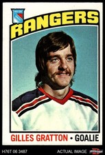 1976 Topps #28 Gilles Gratton Rangers-Hockey 5 - EX