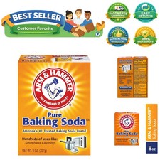 Pure Baking Soda, 16oz Total - Chemical-Free, Solution for Home Kitchen