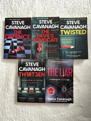 Steve Cavanagh Book Bundle X 5 Novels, Crime, Thriller, Mystery, Suspense, (S14)
