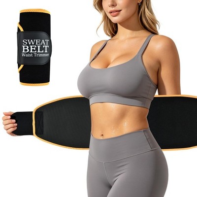 ''Unisex Sweat Waist Trainer Cincher Belt for Enhanced Stomach Sweating''