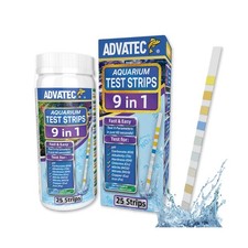 9 in 1 Aquarium Test Strips for Salt  Freshwater, Fish Tank Tester... Fast Ship