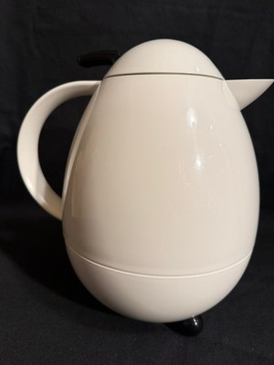 Vintage 80s Leifheit Columbus Thermos 1.2 Liter White - Germany