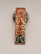 Kiwanis International Montreal Convention 1998 Letter "I" Enamel Orange Pin