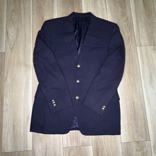 Vintage Christian Dior Paris Navy Wool Blazer Size 40