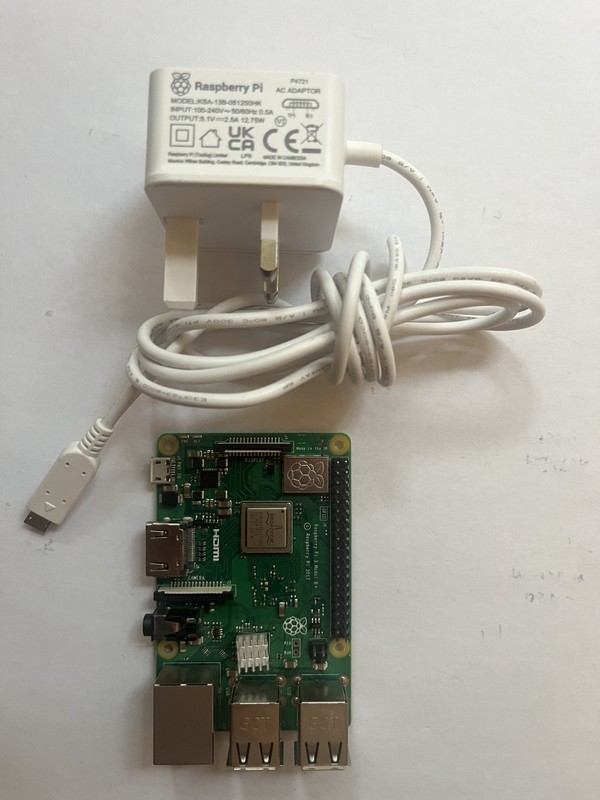 Raspberry Pi 3 Model B+ 1GB RAM Board with Official Raspberry Pi PSU