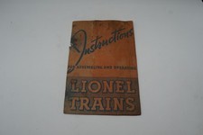 Vintage Lionel Trains Instructions for Assembling and Operating Manual Booklet