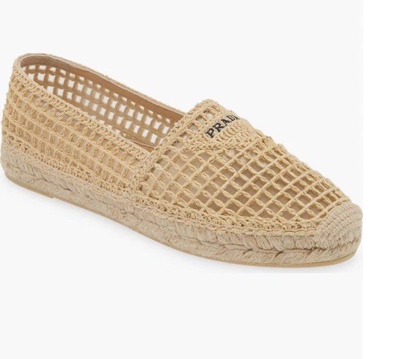 PRADA Espadrille（エスパドリーユ）サイズ6 新品 Prada Woven Raffia Espadrille NIB Sz 37 EU 7 US | eBay